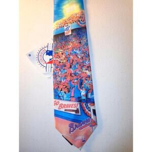Atlanta Braves Baseball Tie Ralph Marlin 1994 NWT Necktie -0915T18